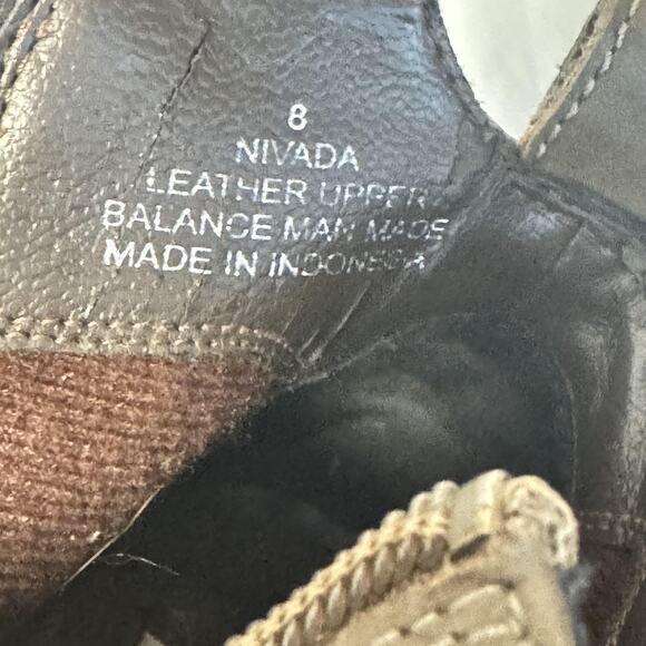 Blondo Boots Womens 8 Brown Waterproof Leather Ankle Side Zip Nivada Block Heel - Picture 9 of 10